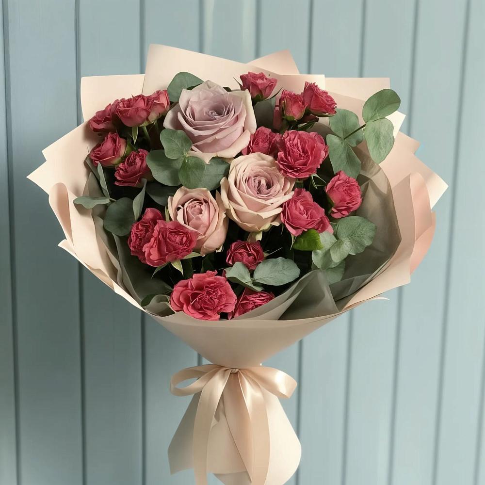 Букет цветов из: Гвоздики и Розы в Улан-Удэ