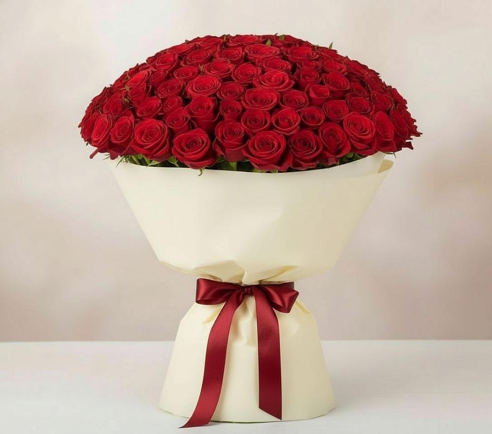 Букет 101 Красная роза Милано в Улан-Удэ