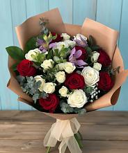 Букет цветов из:  Розы и Альстромерии в Улан-Удэ
