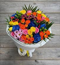 Букет цветов из:  Розы и Хризантемы в Улан-Удэ