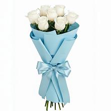 Букет 7 белых роз Проуд в Улан-Удэ