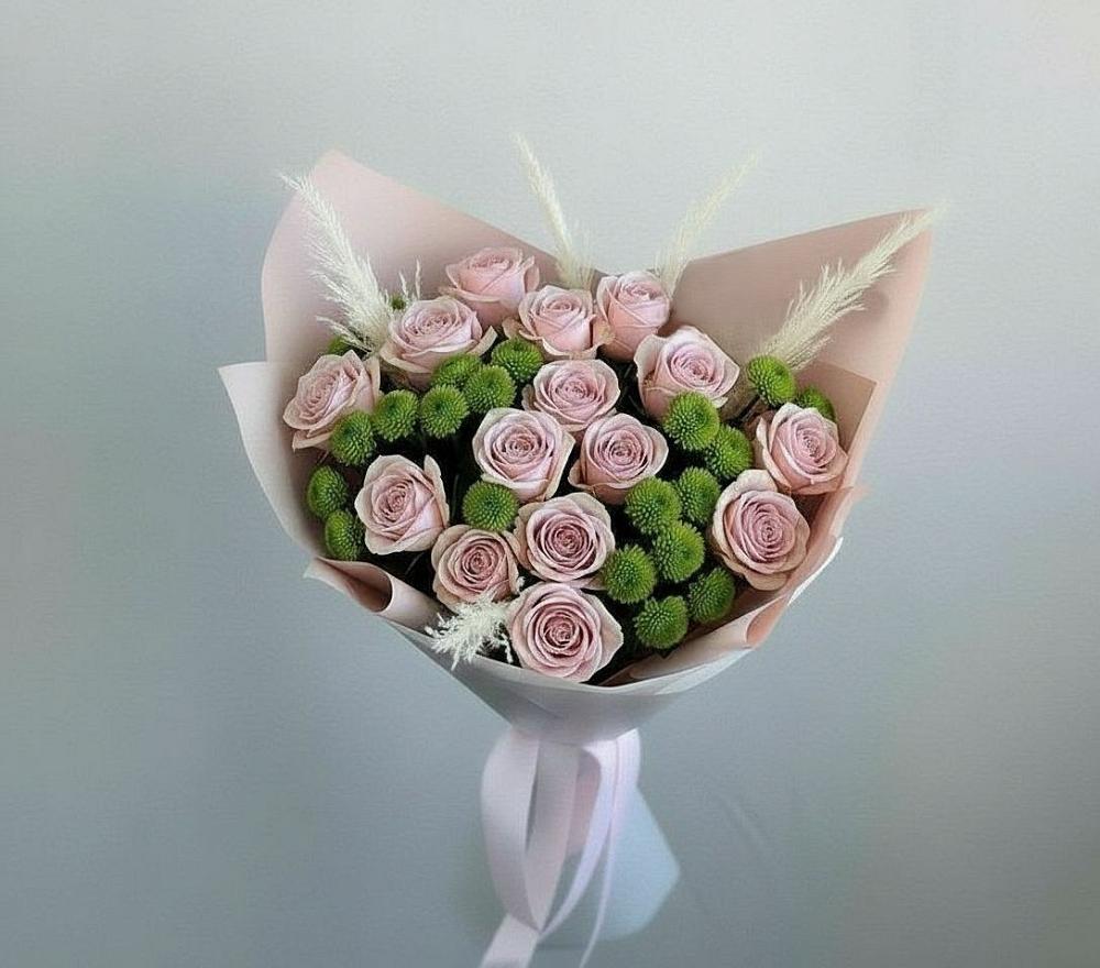 Букет цветов из: Розы и Хризантемы в Улан-Удэ