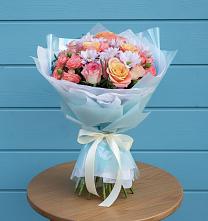 Букет цветов из:  Хризантемы и Розы #REPLACE_PRED# Улан-Удэ