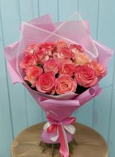 Букет 15 Розовых роз Равель #REPLACE_PRED# Улан-Удэ