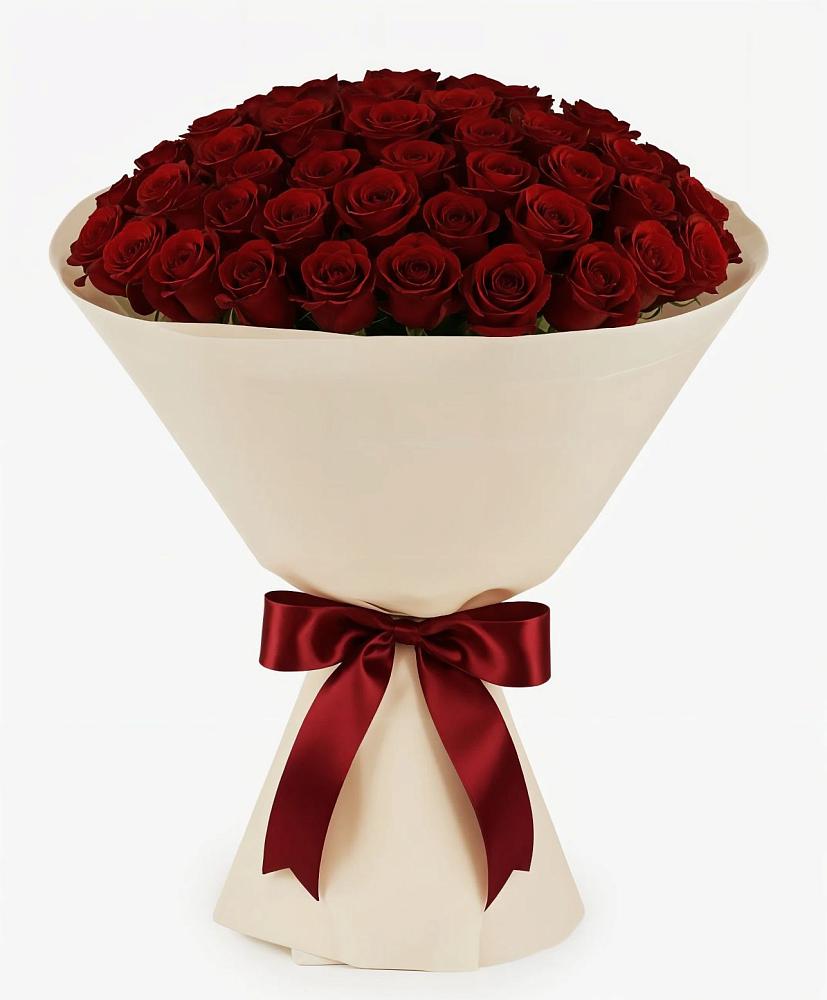 Букет 101 Бордовая роза Блэк Бакарра в Улан-Удэ